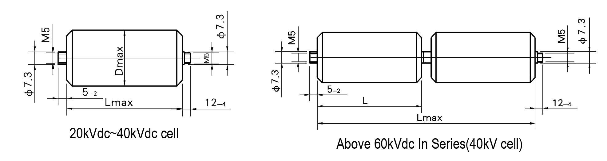 6000PF 30KV High Voltage Film Capacitors