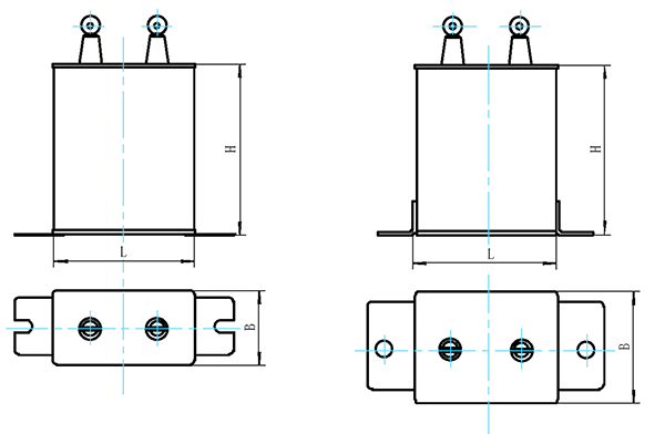 40uF 500Vac 750Vac CBBT AC Metallized Film Capacitor Draw